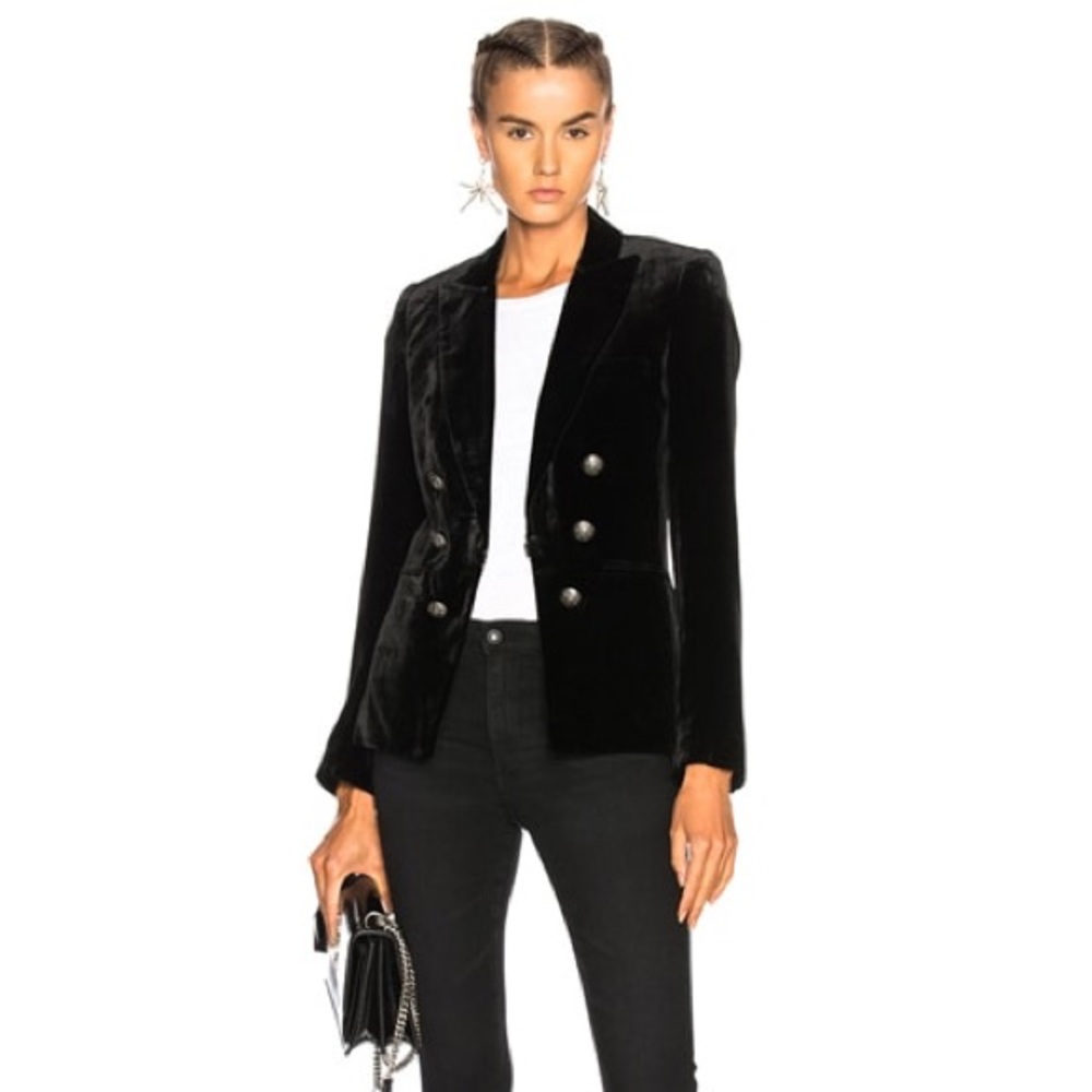 Veronica Beard Black Velvet Blazer
